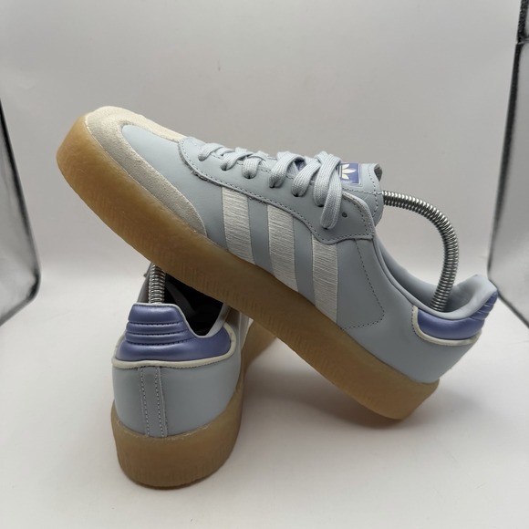 Brand New Adidas Samba Originals Sambae Halo Blue Lot Gum IG1953 Women Size 9 - Picture 6 of 10